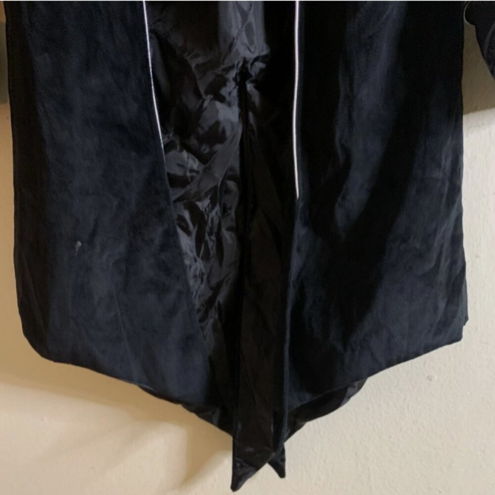 Men Steampunk Gothic Victorian Jacket Velvet Tailcoat Medieval Renaissance Blk M - Picture 7 of 11